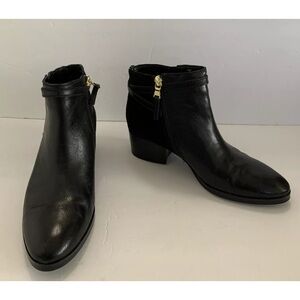 Lauren Ralph Lauren Damara  Black Boots Booties Shoes 
6 B Leather Suede Excelle